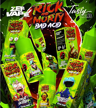 Купить Ар RICK and MORTY BAD ACID HARD "Яблоко лайм" 30-20 Ар RICK and MORTY BAD ACID HARD "Яблоко лайм" 30-20
